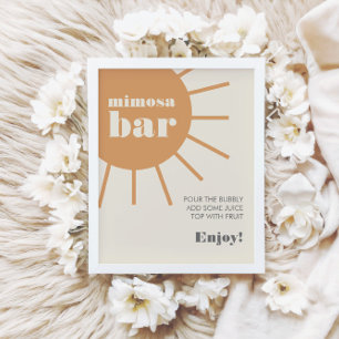 Little Ray of Sunshine  Mimosa Bar Poster