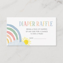 Little Ray of Sunshine Rainbow Luier Raffle