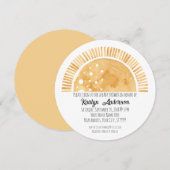 Little Ray of Sunshine Sun Waterverf Baby shower Kaart (Voorkant / Achterkant)