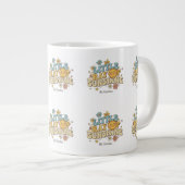 Little Ray of Sunshine T-Shirt, Groovy Retro 70s C Grote Koffiekop (Voorkant rechts)