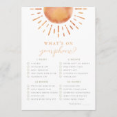 Little Ray Of Sunshine Wat Is Op Je Telefoonspel Kaart (Voorkant)