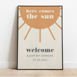Little Ray of Sunshine Welcome Poster