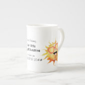  Little Ray Sunshine Sun Schattige Gepersonaliseer Porselein Kop (Voorkant rechts)