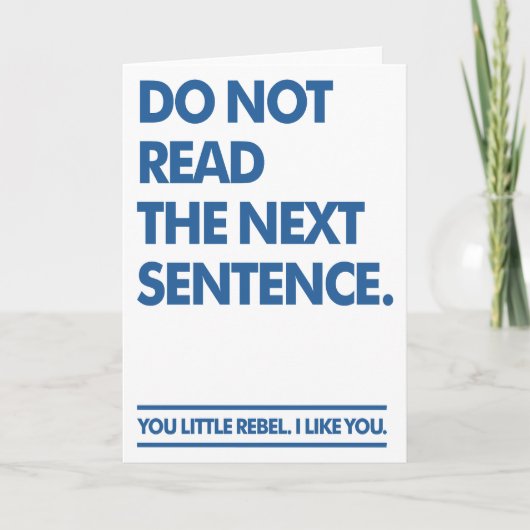 Little Rebel Bedankkaart (Voorkant)