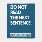 Little Rebel Fleece Deken (Voorkant)