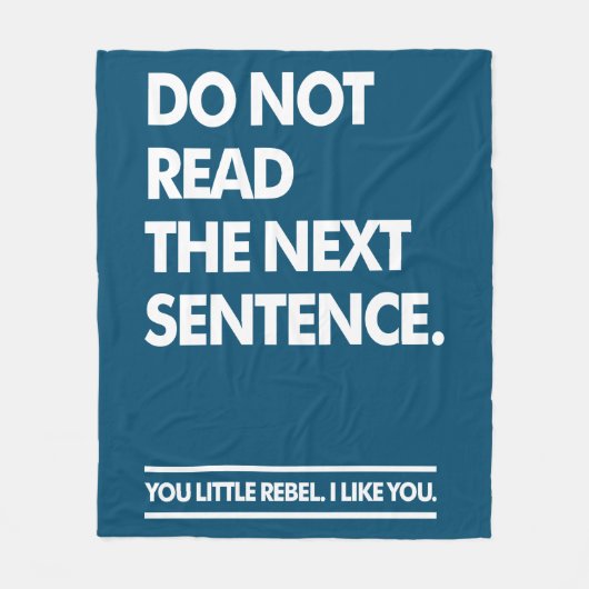 Little Rebel Fleece Deken (Voorkant)