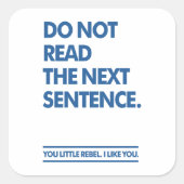 Little Rebel Vierkante Sticker (Voorkant)