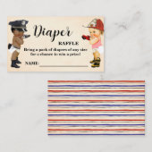 Little Recruit Diaper Raffle Ticket Baby Shower (Voorkant / Achterkant)