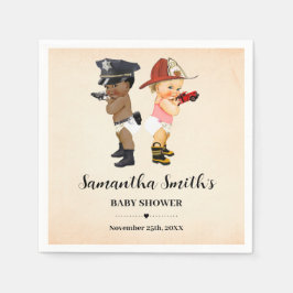 Little Recruit on the Way Baby Shower Party Decor Servet