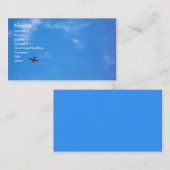 Little Red Airplane Visitekaartje (Voorkant / Achterkant)