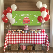 Little Red Barn Boerderij Happy Birthday