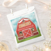 Little Red Barn Boerderij Verjaardagsfeestje Bedankzakje (Geknipt)