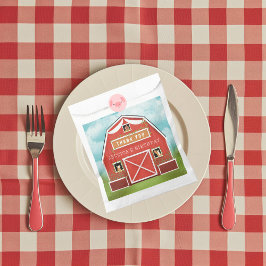 Little Red Barn Boerderij Verjaardagsfeestje Bedankzakje