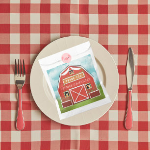Little Red Barn Boerderij Verjaardagsfeestje Bedankzakje