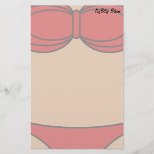 Little Red Bikini Briefpapier