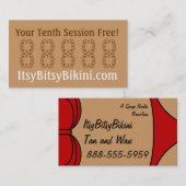 Little Red Bikini Visitekaartje (Voorkant / Achterkant)