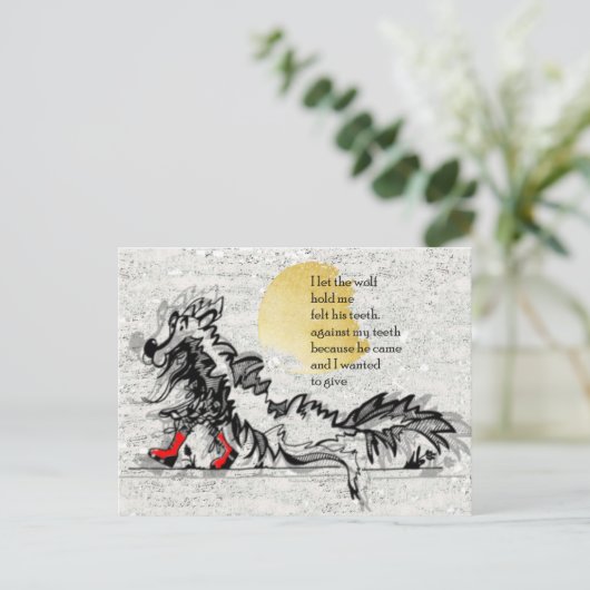 Little Red Briefkaart (Staand voorkant)