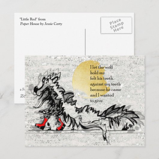 Little Red Briefkaart (Voorkant / Achterkant)