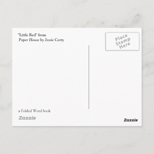 Little Red Briefkaart (Achterkant)