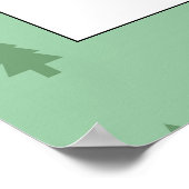 Little Red Car Winter Baby shower Welkomstbord Poster (Hoek)