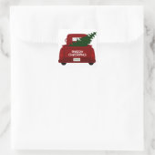 Little Red Christmas Tree Truck Stickers (Tas)