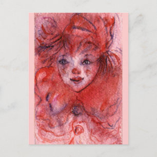 LITTLE RED CLOWN BRIEFKAART