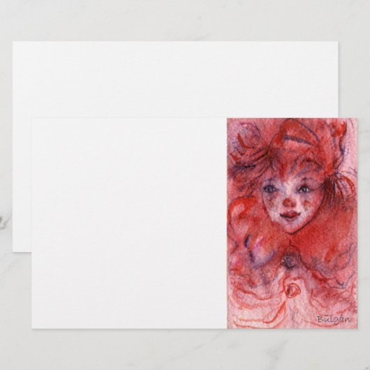 LITTLE RED CLOWN BRIEFPAPIER (Voorkant / Achterkant)