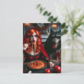 Little Red Dark Fantasy Briefkaart (Staand voorkant)