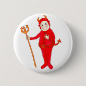 'Little Red Devil' Button of Badge (Voorkant)