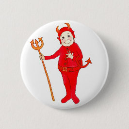 'Little Red Devil' Button of Badge