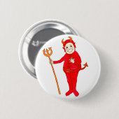 'Little Red Devil' Button of Badge (Voorkant /achterkant)