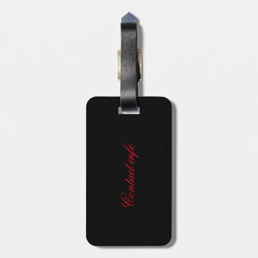 Little Red Devil Thunder_Cove Bagagelabel (Achterkant verticaal)