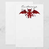 Little Red Devil Thunder_Cove Briefpapier (Voorkant / Achterkant)