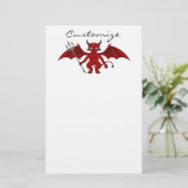 Little Red Devil Thunder_Cove Briefpapier (Staand voorkant)