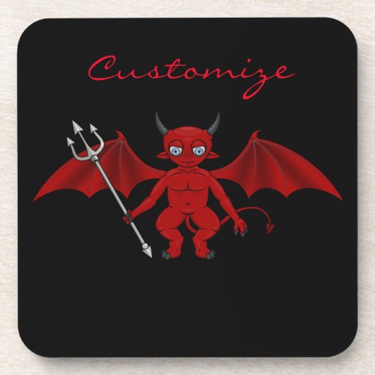 Little Red Devil Thunder_Cove Drankjes Onderzetter (Voorkant)