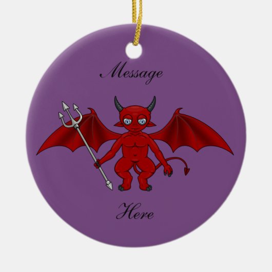 Little Red Devil Thunder_Cove Keramisch Ornament (Voorkant)
