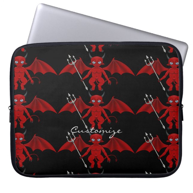 Little Red Devil Thunder_Cove Laptop Sleeve (Voorkant)