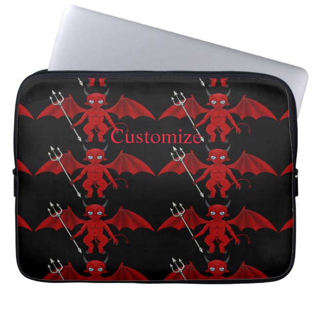 Little Red Devil Thunder_Cove Laptop Sleeve (Voorkant)