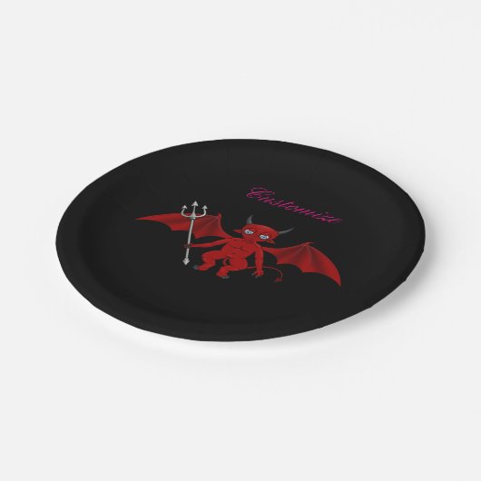 Little Red Devil Thunder_Cove Papieren Bordje (Gekanteld)