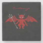 Little Red Devil Thunder_Cove Stenen Onderzetter (Voorkant)