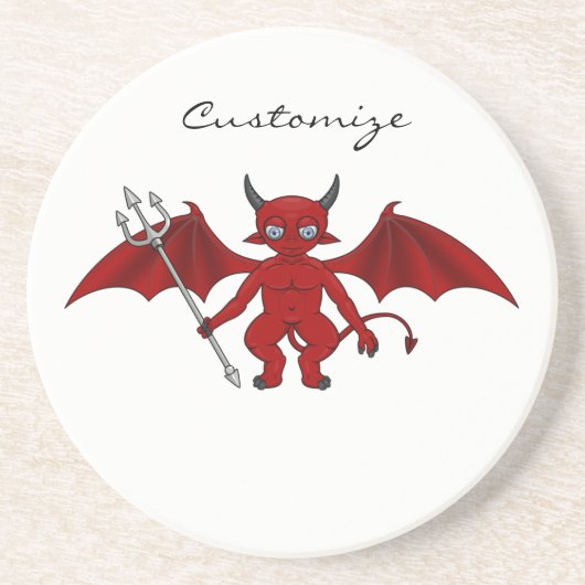 Little Red Devil Thunder_Cove Zandsteen Onderzetter (Voorkant)