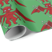Little Red Devils Thunder_Cove Cadeaupapier (Rol Hoek)
