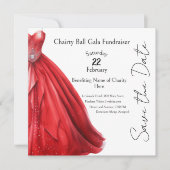 Little Red Dress Gala Charity Event Kaart (Voorkant)
