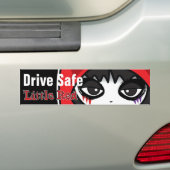 Little Red Drive Safe Bumpersticker (Op auto)