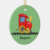 Little Red Engine Design Ornament (Rechts)