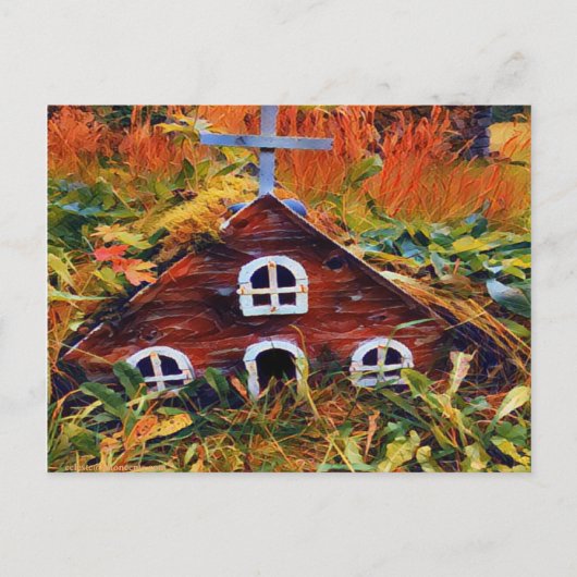 Little Red Fairy House Briefkaart (Voorkant)