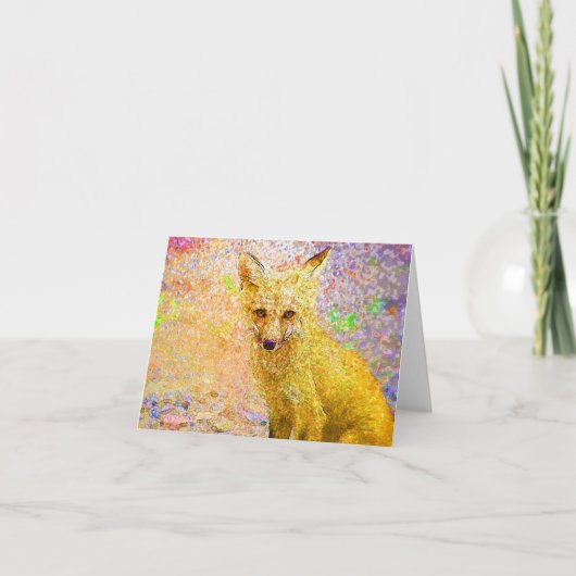 Little Red Fox Art Kaart (Voorkant)