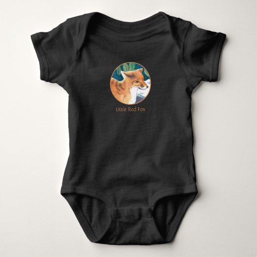 Little Red Fox Baby Bodysuit (Voorkant)