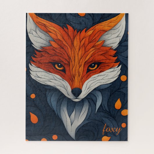 Little Red Fox Foxy Legpuzzel (Verticaal)