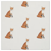 Little Red Fox Wildlife Combed Cotton Fabric. Stof (Swatch)